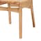 Baxton Studio Tadeo Mid-Century Modern Oak Brown Finished Wood and Rattan 2-Piece Dining Chair Set 239-2PC-13415-ZORO - alternate 4